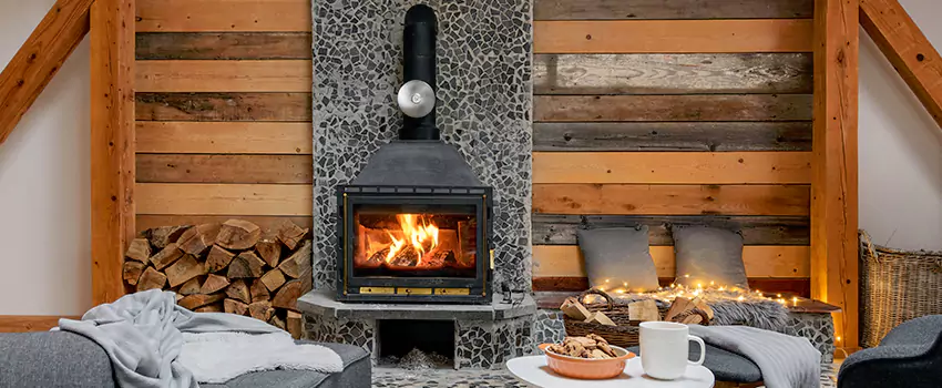 Thelin Hearth Products Direct Vent Gas Stove Fireplace Inspection in St. Cloud, Florida
